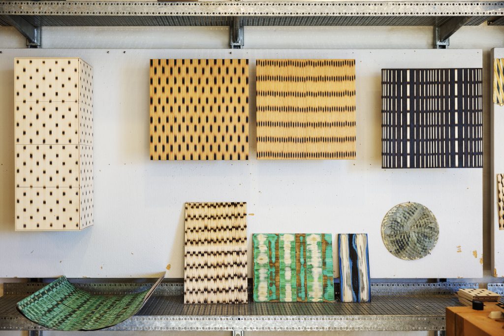 A collection of artworks, with patterns.